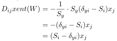 Gradient derivation math